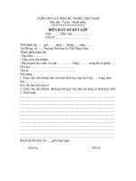 Biên bản họp PHHS