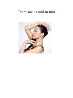 Chăm sóc da tuổi tứ tuần ppsx