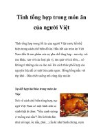 Tính tổng hợp trong món ăn của người Việt potx