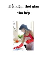 Tiết kiệm thời gian vào bếp ppsx