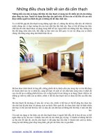 Những điều chưa biết về sàn đá cẩm thạch potx