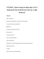 TT21H.BC: Người sử dụng lao động (nộp cả 23%) thanh quyết toán chế độ ốm đau, thai sản và nghỉ dưỡng sứcuyết toán chế độ ốm ppsx