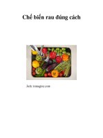 Chế biến rau đúng cách pdf