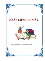 Đồ án - Liên hợp máy ppt