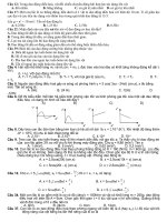 một số đề trong các đề thi đại học thuộc chương I và II vật lí 12