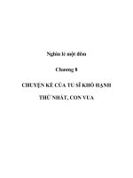 CHUYỆN KỂ CỦA TU SĨ KHỔ HẠNH THỨ NHẤT, CON VUA docx