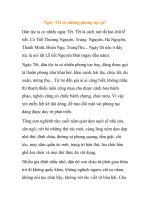 Ngày Tết có những phong tục gì? doc