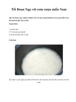 Tết Đoan Ngọ với cơm rượu miền Nam pot