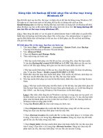 Dùng tiện ích Backup để khôi phục file và thư mục trong Windows XP pdf