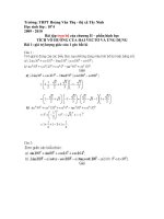 Bài tập trọn bộ của chương II