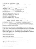 đề thi thử anh văn vào lớp 10