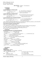 ĐỀ CƯƠNG TIẾNG ANH 7(HK1)