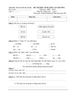 Đề thi học sinh giỏi trường năm học 2009- 2010