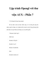 Lập trình Opengl với thư viện AUX – Phần 7 docx