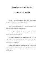 VỀ ĐÁM TIỆN DÂN - Zarathustra đã nói như thế ppsx