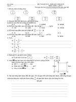 Đề kiểm tra toán cuối năm 2009-2010