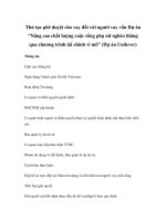 Thủ tục phê duyệt cho vay đối với người vay vốn Dự án “Nâng cao chất lượng cuộc sống phụ nữ nghèo thông qua chương trình tài chính vi mô” (Dự án Unilever) doc