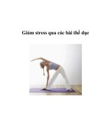 Giảm stress qua các bài thể dục docx