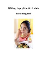 Kết hợp thực phẩm để có mình hạc xương mai ppsx