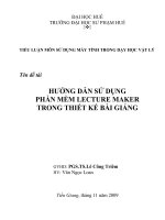 Phần mềm soạn thảo bài giảng điện tử Lecture Maker