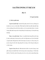 SACÔM EWING Ở TRẺ EM (Kỳ 3) potx
