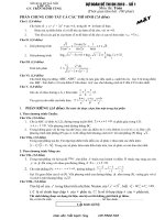 Dự đoán đề thi ĐH 2010 (1)