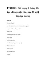 TT4H.BC: Đối tượng 6 tháng liên tục không nhận tiền, nay đề nghị tiếp tục hưởng ppsx