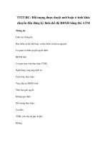 TT2T.BC: Đối tượng được duyệt mới hoặc ở tỉnh khác chuyển đến đăng ký lĩnh chế độ BHXH bằng thẻ ATM potx