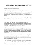 Một số bảo mật máy tính dành cho tiệm Net pot