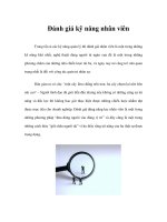 Đánh giá kỹ năng nhân viên pdf