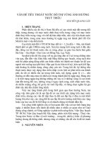 VẤN ĐỀ TIÊU THOÁT NƯỚC ĐÔ THỊ VÙNG ẢNH HƯỞNG THUỶ TRIỀU ppt