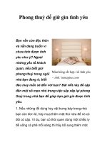 Phong thuỷ để giữ gìn tình yêu potx