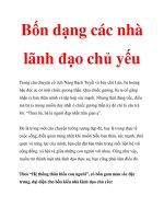 Bốn dạng các nhà lãnh đạo chủ yếu pptx
