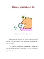 Thuốc ho có thể gây ngộ độc pdf