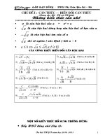 on thi vao 10 Phan can thuc