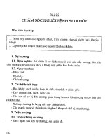 Giáo trình điều dưỡng ngoại khoa (Bài 22) pps