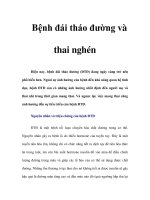 Bệnh đái tháo đường và thai nghén doc