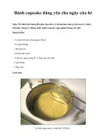 Bánh cupcake đáng yêu cho ngày của bé ppt