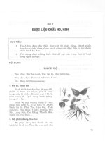 Giáo trình dược liệu (Bài 7) potx