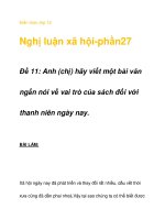 Kiến thức lớp 12 Nghị luận xã hội-phần27 pps