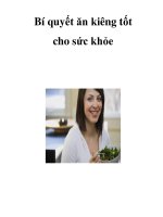 Bí quyết ăn kiêng tốt cho sức khỏe ppsx