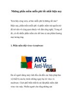 Những phần mềm miễn phí tốt nhất hiện nay ppt