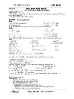 CÁC DẠNG TOÁN THI VÀO LỚP 10