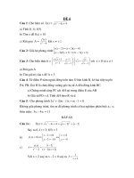 Đề toán ôn tập vào THPT (Đề 6)