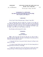 NGHỊ ĐỊNH 147 CP : THI HÀNH PHÁP LỆNH THUẾ THU NHẬP CÁ NHÂN