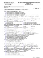 Đề thi số 2 TN-THPT Vật lí 12 Năm 2010