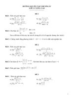 Hướng dẫn ôn tập chương IV lớp 11 nâng cao pdf