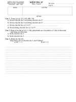 Kiểm tra 15'''' môn Toán 6 (Số 02)