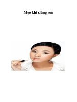 Mẹo khi dùng son docx