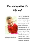 Con mình phải có tên thật hay! pptx